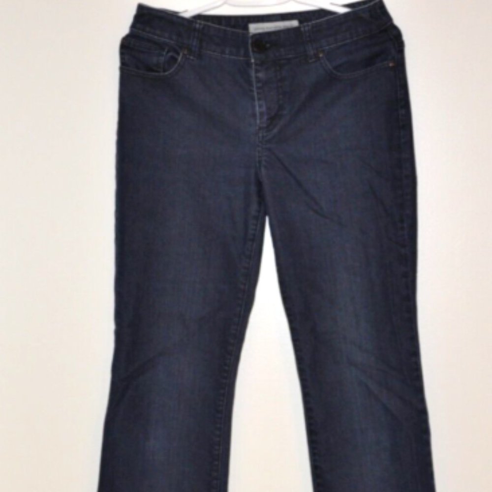 Chico's Platinum Women's Denium Blue Jeans Mid-Rise Size O Regular